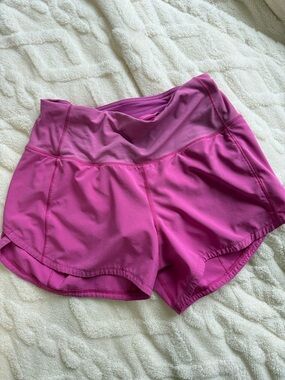 Lululemon Speed Up Shorts - Pink Performance Running Shorts